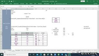 Day1 Excel Basic and formulas