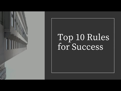 Top 10 Rules for Success