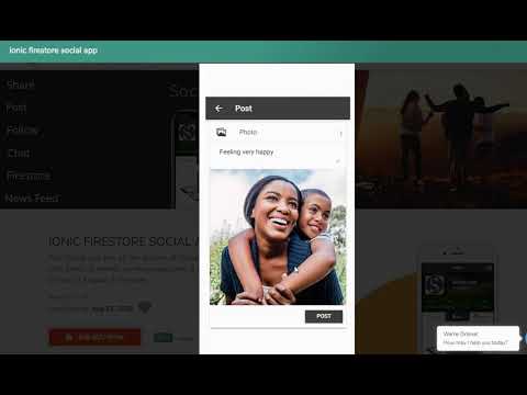 Social Mobile App Features - Ionic and Firestore Backend