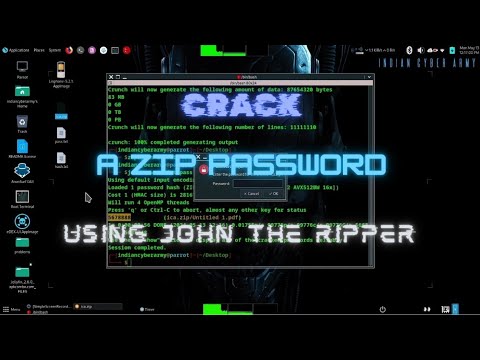 Crack The Password Of A Zip File Using John The Ripper Password Cracking Tool #webdragon63