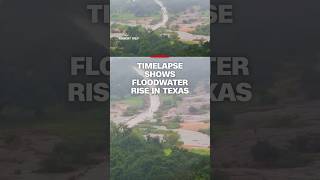 Timelapse shows floodwater rise in #Texas