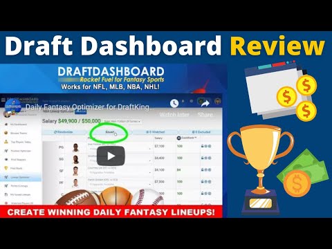 Draft Dashboard Review - The Ultimate Daily Fantasy Sports Lineups For DraftKings And FanDuel!