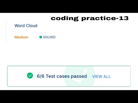 Coding Practice - 13||javascript||Word Cloud||Answer|| CCBP||