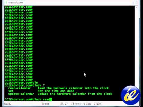 clock read-calendar cisco ccna training video from ccieadvisor.com