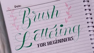 How to do cursive calligraphy with pen || faux calligraphy basic tutorial || like brush pen