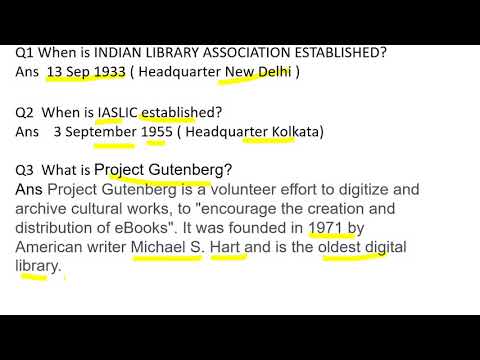 LIBRARY SCIENCE MCQ FOR ALL COMPETITIVE EXAMS