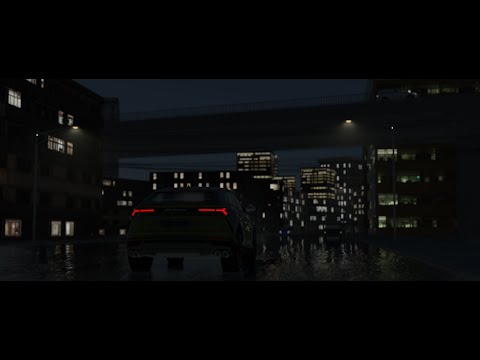 Blender car night city animation | Blender 3.2.1(Eevee)