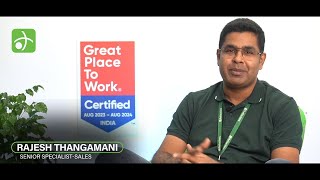 Happy Reflector Rajesh | Saying about Reflections being certified a Great Place to Work | GPTW