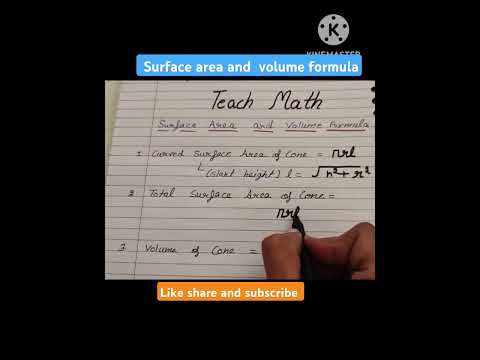 surface area and volume formula....✍️✍️ #maths #education #mathstricks #knowledge