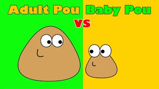 Adult Pou vs Baby Pou - Compilation