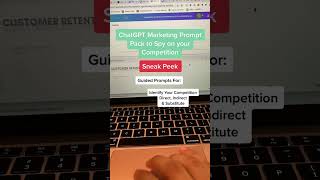 #chatgpt Marketing Prompt Pack to Spy on your Competition! #ai #monetizeai #freelancer #freelance #p