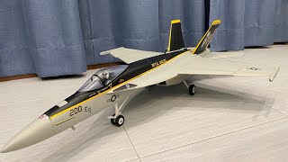 飛翼freewing 64mm f-18 super hornet 超級大黃蜂機況測試
