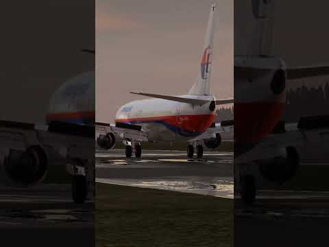 My first plane 12 landing with zibo 737-800#zibo737 #xplane12 #shorts