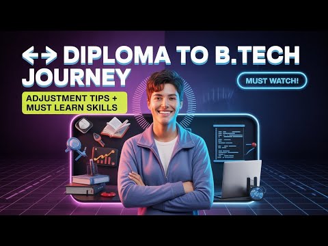Diploma to B.Tech Journey 🎓 | Lateral Entry Experience, Adjustment Tips & Must Learn Skills