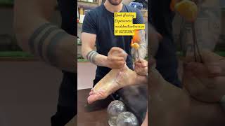 #cupping & #footreflexology  combination therapy at #madaboutwellness  with #ASMR ALI,  the heale..