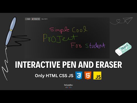 Amazing Drawing Tool Project for Beginners | HTML, CSS, JavaScript #html #css #coding #frontend