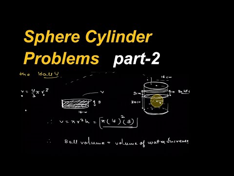 Sphere and Cylinder Problems |Surface Area and Volumes | Class 9 Maths