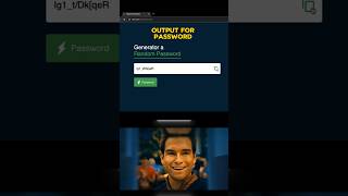 password generator 🎉 #html #css3 #javascript #password #generator #frontend #webdevelopment