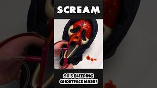 SCREAM Bleeding Ghostface Mask 😱 #scream #ghostface #halloween #mask #90s #shorts #memories