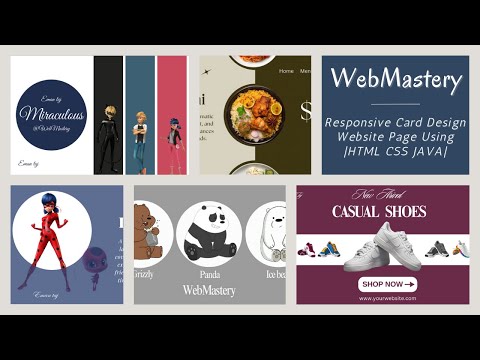 Responsive Card Design Website Page Using |HTML CSS JAVA|