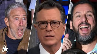 See Stephen Colbert RESPOND To Trump Amid Support From Adam Sandler, Jon Stewart & More