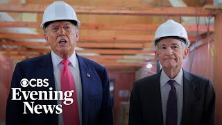 Powell cites Trump's tariffs after leaving interest rates unchanged, Trump touts GDP numbers