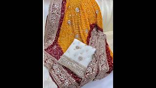 +92 333 5455651 to order#LCDGota #MirrorWork #ChunriDupatta #PureChiffon #2PieceSuit #Zarqashi