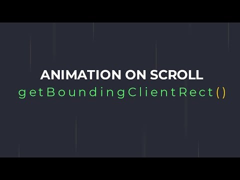 Animate on scroll | HTML, CSS, JavaScript