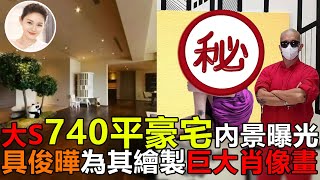 大S徐熙媛740平豪宅內景曝光！個人雜誌用展覽櫃陳列，巨幅肖像畫是具俊曄手筆？#大S#小S#具俊曄#DJKOO#酷龍#徐熙媛#娱乐矿工