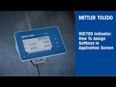 IND700 Indicator: How to Assign Softkeys
