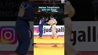 Ura Nage Unleashed: The Epic Technique of Mariam Tchanturia! 🏅 #shorts #judo