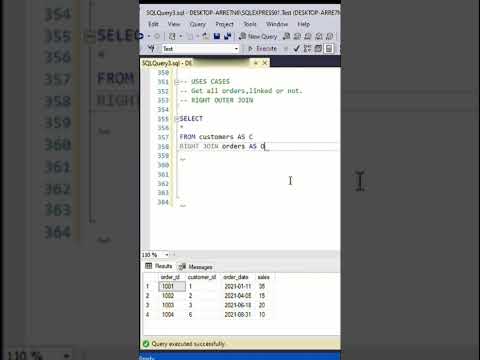 SQL Interview Question 💼 | RIGHT JOIN ! 🔗📊  #sql #sqlqueries  #sqlinterview  #coding  #shorts