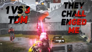BEST 1VS 3 TDM EVER|| PLAYING LIKE A HACKER||XTREME GAMING||PUBGMOBILE||