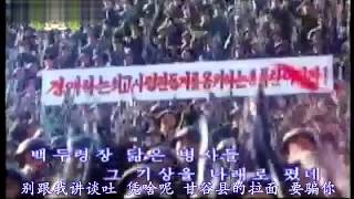 【空耳•神字幕】o(*≧▽≦)ツ 爆笑！北朝鮮紅歌《彈死你》北韓軍歌