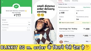 How Much Pay Blink It  In Short Distance Delivery | Blink it delivered job | Blinkit earning