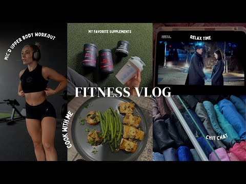 Fitness Vlog: Upper Body Workout, Healthy Recipes, My Pre Workout Routine & More!!!