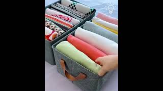 The secrets to a neat and tidy closet 🤫#lifehacks #neatandclean #creativehacks