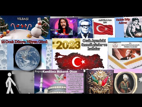 Türkiye için Ocak ayındaki önemli günler ve haftalar