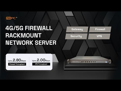 PICO PC® 6 LAN 4G/5G Firewall 1U Rackmount Server Network Appliance | NSHO-002