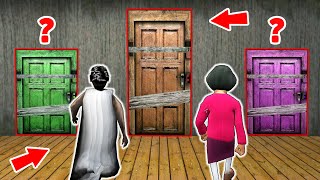 Little Granny and Scary Teacher vs 3 Secret Doors - funny horror animation (p.215)