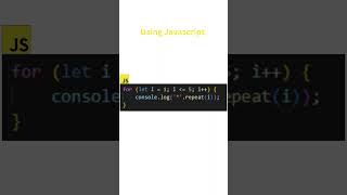 🚀 Learn to Create Pyramid Patterns in JavaScript, Python, and C! 🚀 #javascript #python #clanguage