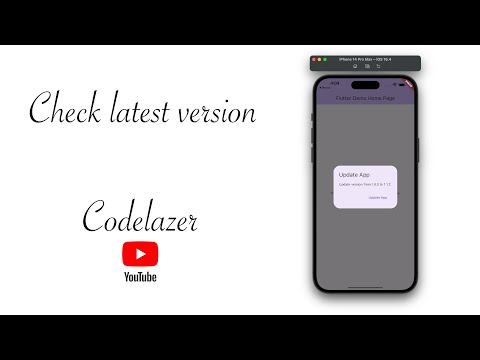 Check latest version on appstore and playstore in flutter apps