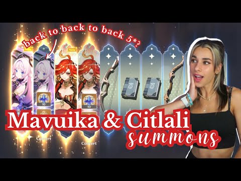 Back to Back to Back 5*?! ⏐Mavuika & Citlali Summons ♡