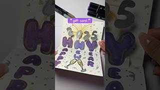 DIY gift card 🥂🎉 #shorts #diy #diycraft #diycard #handmade #papercraft #card #cardtutorial #gift