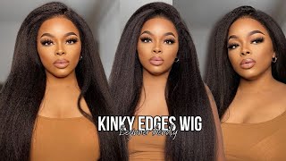 NATURAL KINKY EDGES | REALISTIC Super Natural 4c Lace Frontal Wig | ft. ILikeHair