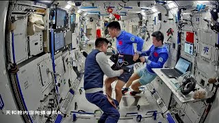 Chinese astronauts conduct experiments and maintenance on Tiangong space station
