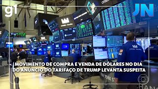 JN: Movimento de compra e venda de dólares no dia do anúncio do tarifaço de Trump levanta suspeita