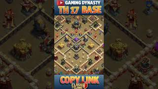 LEGEND+WAR SUPER STRONG TH17 BASE LINK 1#shortsfeed #shorts #short #coc