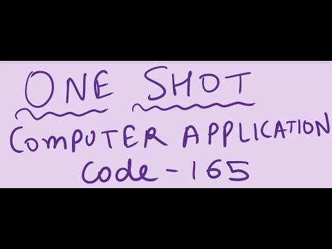 Computer applications Class 10 Boards 2024