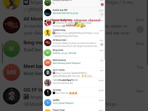 please my help my telegram channel unlock